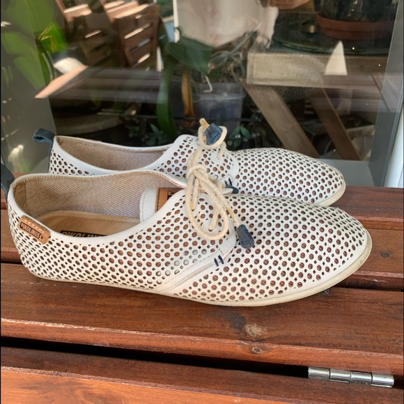 Pikolinos Womens Loafer’s Perforated Leather Comfort Shoes Size 38 - Picture 1 of 13